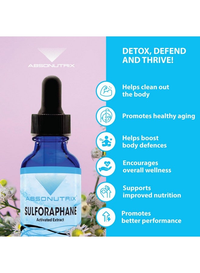 Absonutrix Activated and Stabilized Sulforaphane, 20 mg, 200 Servings, Helps Cognitive Function, Helps Slow Down Aging, Third Party Tested, Easy Absorption, GMP-Certified, Non-GMO, Made in USA, - Image 3