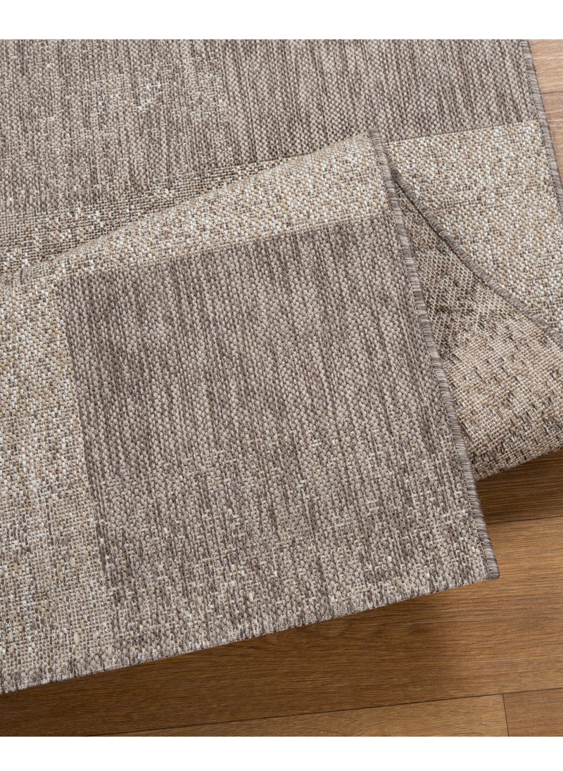DAWN, Sofa Rug, Modern Living Room Rug, Soft Floor Mats, Rug Cushions, Non-Slip Sofa Rug, Washable Living Room Rug, Size 160X220CMS,LIGHT BROWN-7028/UT6-W