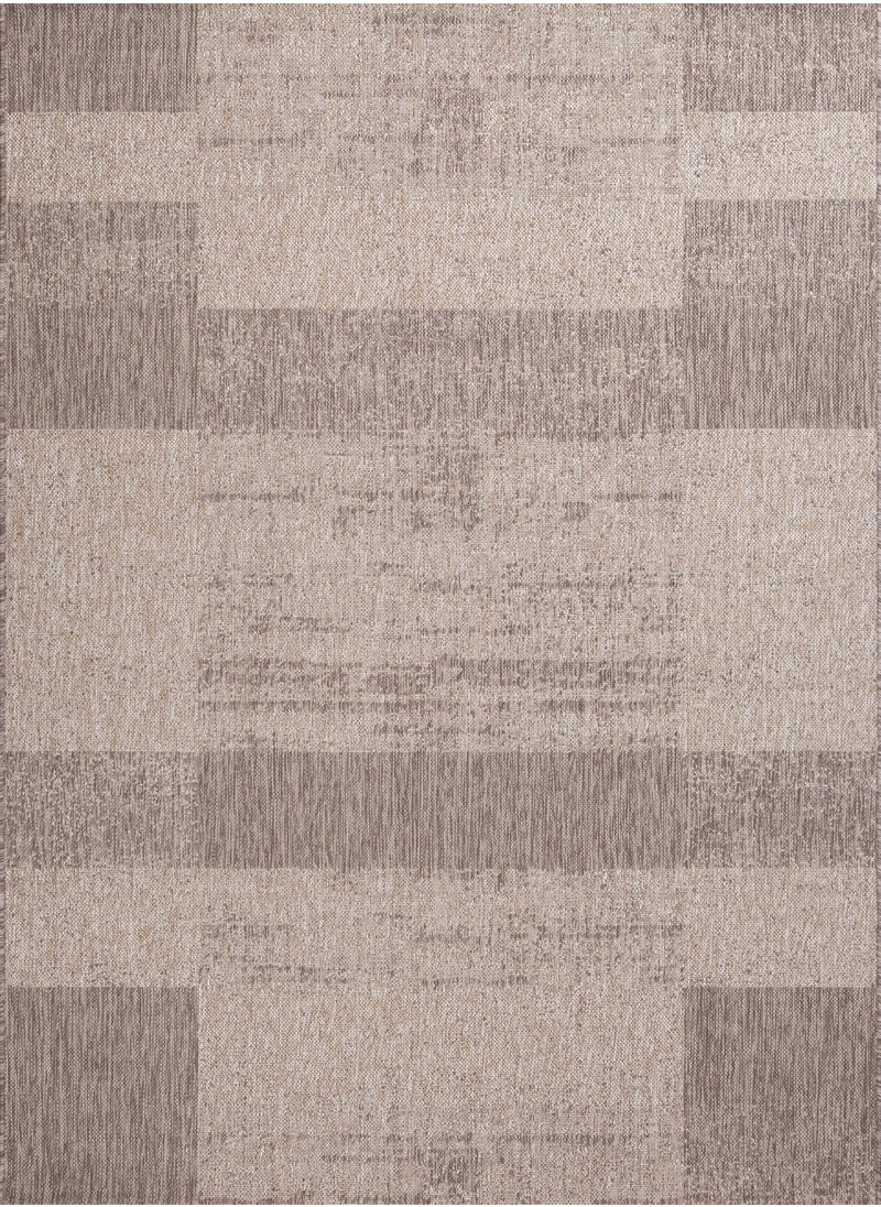 DAWN, Sofa Rug, Modern Living Room Rug, Soft Floor Mats, Rug Cushions, Non-Slip Sofa Rug, Washable Living Room Rug, Size 160X220CMS,LIGHT BROWN-7028/UT6-W