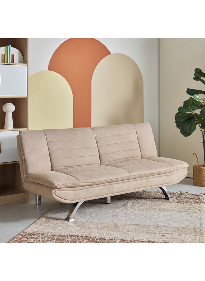 Home Box - Joyfull 3-Seater Beige Sofa Bed 88 x 83 x 183 cm - Image 1