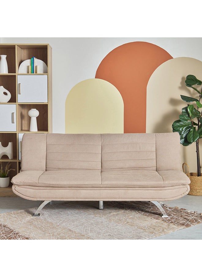 Home Box - Joyfull 3-Seater Beige Sofa Bed 88 x 83 x 183 cm - Image 1