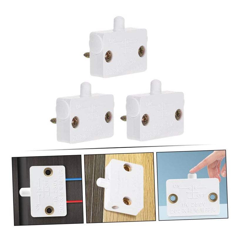 3Pcs Automatic Cabinet Door Light Switch For Kitchen Closet Pantry Smart Home - Image 3