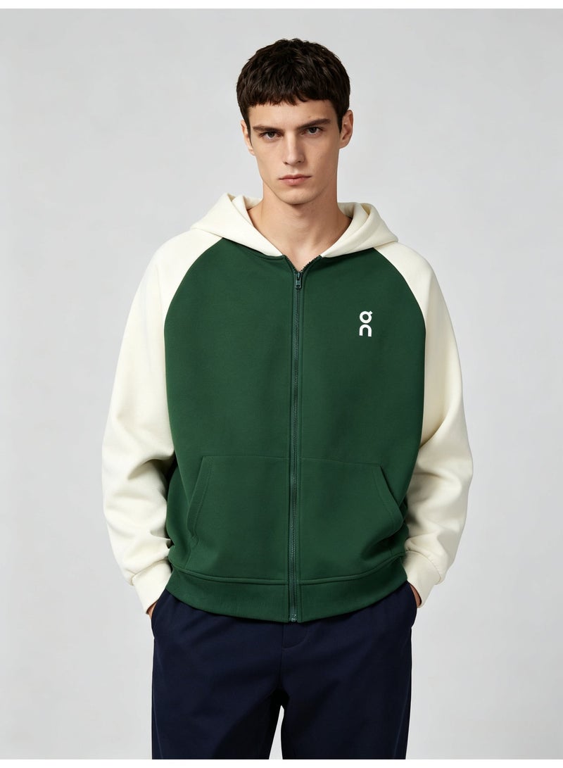 اون راننج On Running Men's and women's matching raglan sleeves hooded cardigan jacket - Image 3