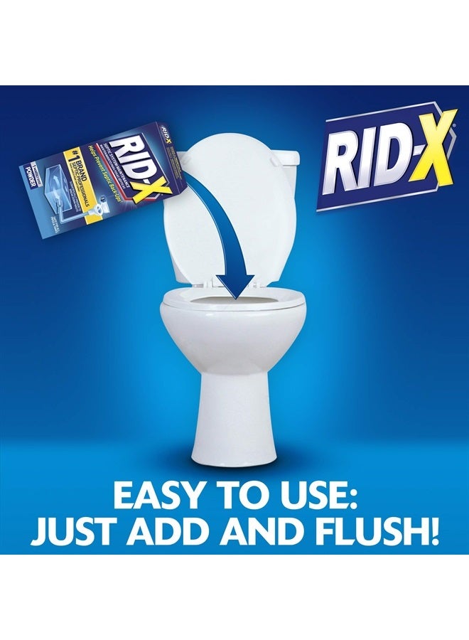 Rid-X علاج RID-X للصرف الصحي، علاج خزان الصرف الصحي، إمداد شهر واحد من المسحوق، 9.8 أونصة - Image 3