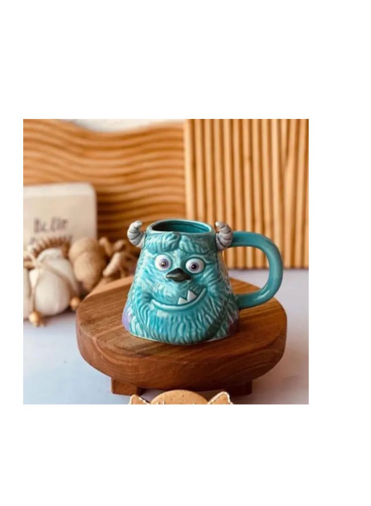 كوب سيراميك بتصميم شخصية شلبي – مج كرتوني ثلاثي الأبعاد بتفاصيل رائعة لفطور وقهوة الصباح – هدية مميزة لعشاق الشخصيات اللطيفة