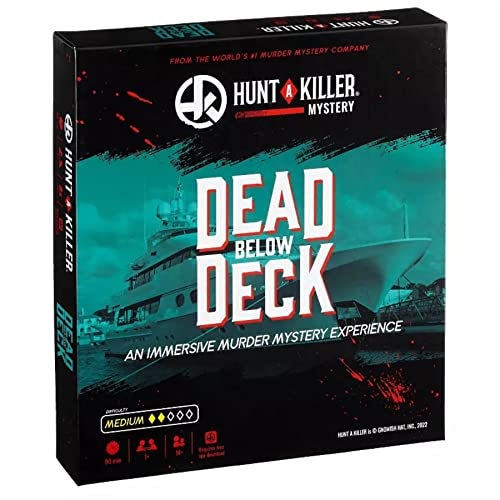 Hunt A Killer: Dead Below Deck, Solve a Murder on a Yacht, Mystery Box Game for True Crime Fans, Murder Mystery Game for Adults, Play True Detective and Crack Unsolved Mysteries, Designed for Ages 14+ - Image 1