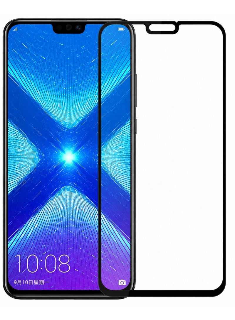 Panda Premium Cinematic Tempered Glass Screen Protector for Huawei Y9 2019 - Full Edge-to-Edge Frame Shield with Black Borders, 9H Hardness, with Prep Kit - Image 1