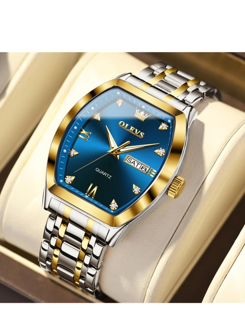 OLEVS Men's Luxury Business Diamond Analog Quartz Watch 5528 - Image 1