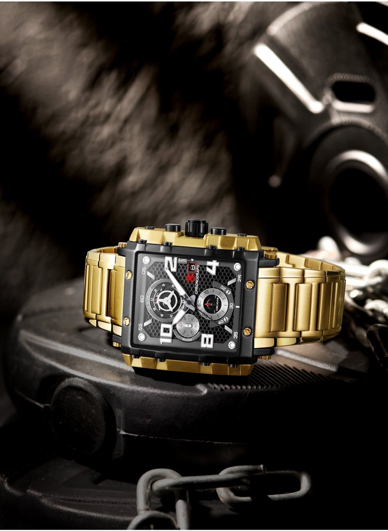 T5 - T5 Men's Chronograph Square Dial Stainless steel Watch - Image 1