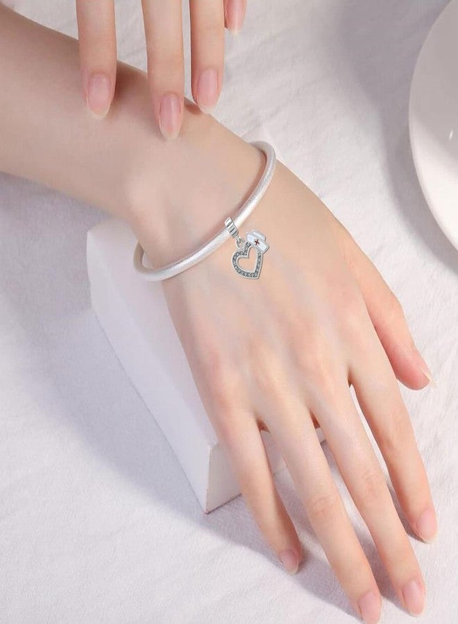 KunBead Love Heart Nurse Hat Cross Dangle Charms Beads Compatible with Pandora Bracelets - Image 4