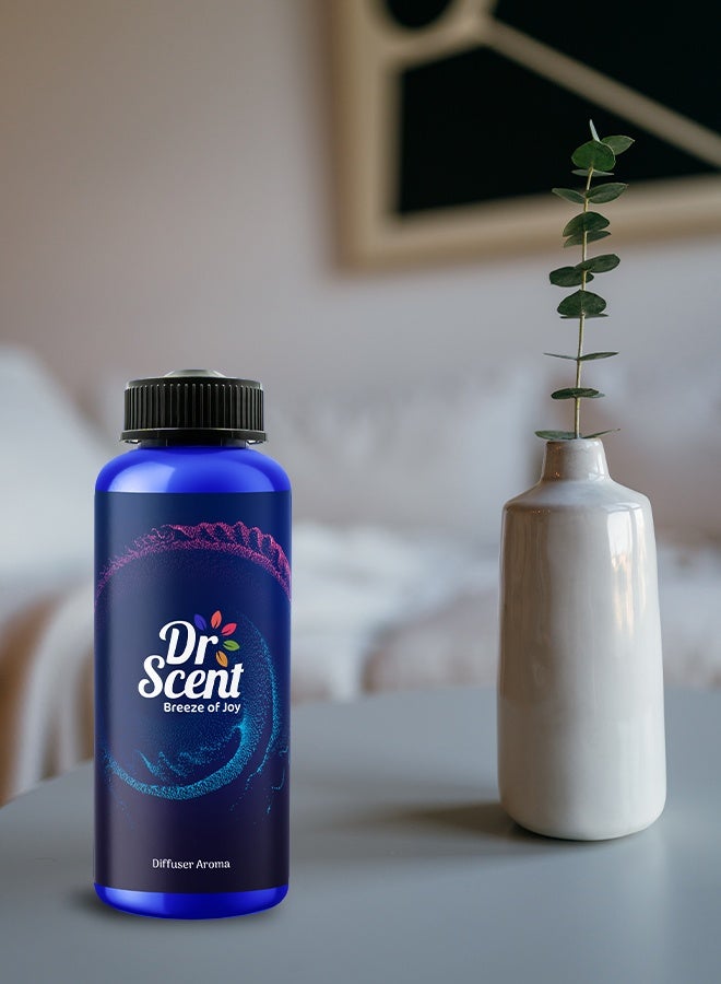 Dr Scent Breeze of Joy Diffuser Aroma Address – Velvet Cedar, Citrus, and Cedarwood Fragrance | Made in the UK (500ml) Perfect for Offices, Homes, Shops, Hotel Rooms & Small Lobbies