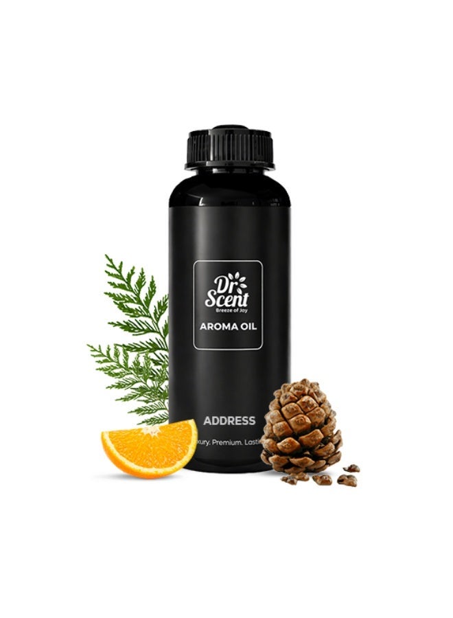 Dr Scent Breeze of Joy Diffuser Aroma Address – Velvet Cedar, Citrus, and Cedarwood Fragrance | Made in the UK (500ml) Perfect for Offices, Homes, Shops, Hotel Rooms & Small Lobbies
