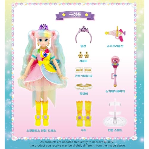GIANANO Catch Teenieping 4, Tiniping Friends Color Change Princess Figures, Yellow & Bright Pink Princess 스윗플로스 - Image 4