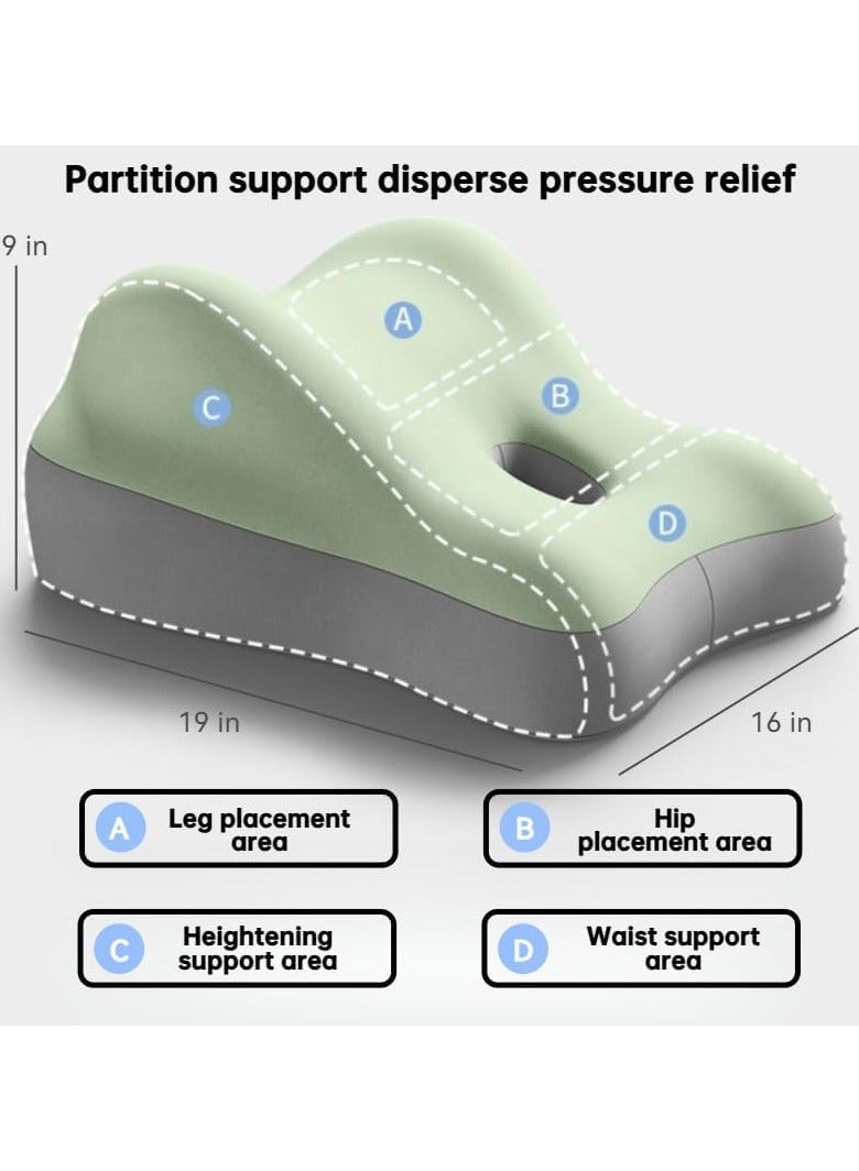 MOMENT Couples Butt Cushion for Pregnant Women Furniture Pillow Support Pillowcase Suitable for Home Use, Ideal for Sitting and Lying, Foam Pillow Modern and Simple Style - Image 2