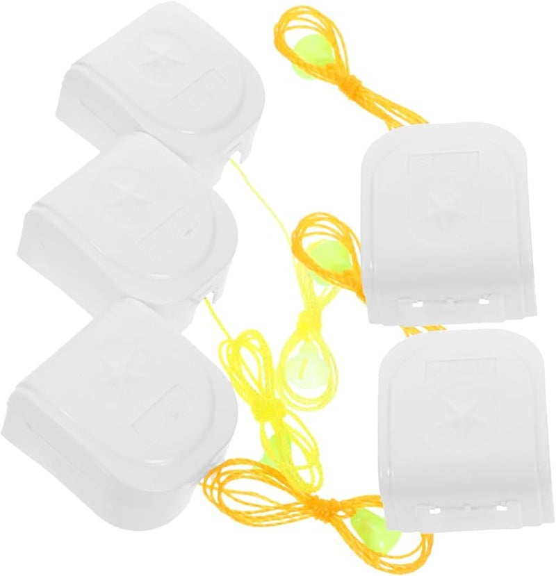 Mikikit 5 قطع سلسلة سحب مروحة سقف متينة بديلة مفتاح سحب ضوء بسطح أملس - Image 2