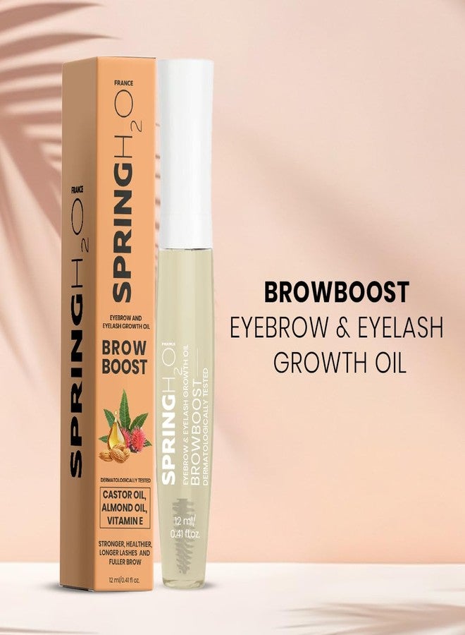 Spring H2O BrowBoost Eyebrow & Eyelash Growth Oil | Enriched with Castor Oil, Almond Oil & Vitamin E | Promotes Thicker, Longer & Fuller Lashes & Brows | Nourishing & Strengthening oil - 12 ml - Image 5