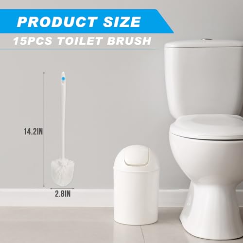 Tioncy 15 Pcs 142 Inch Toilet Brush Commercial Heavy Duty Toilet Bowl Cleaning Scrub Long Scrubber for Bathroom Cleaning Supplies - Image 3