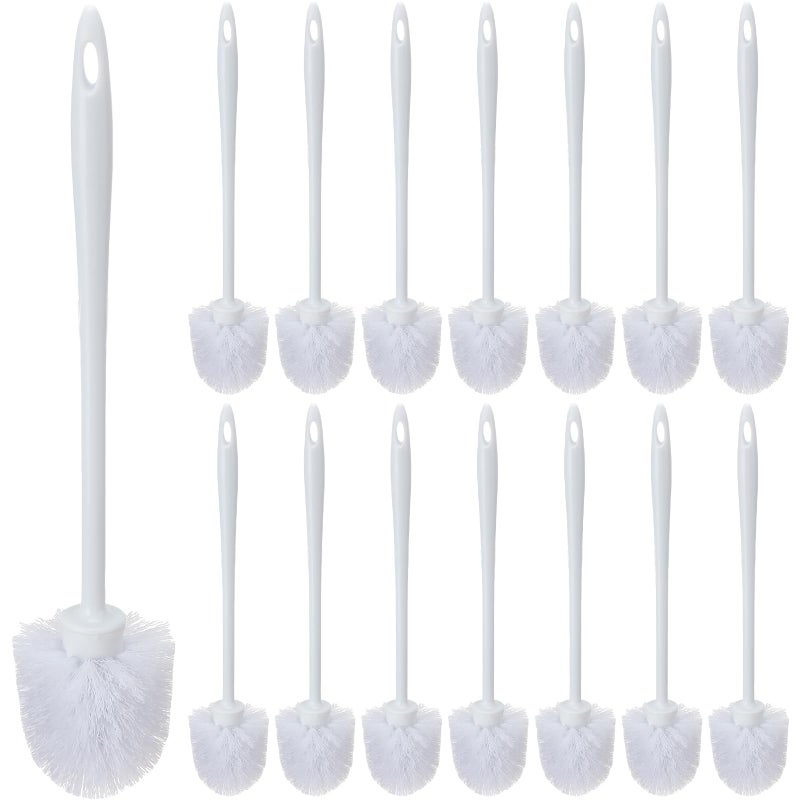 Tioncy 15 Pcs 142 Inch Toilet Brush Commercial Heavy Duty Toilet Bowl Cleaning Scrub Long Scrubber for Bathroom Cleaning Supplies - Image 2