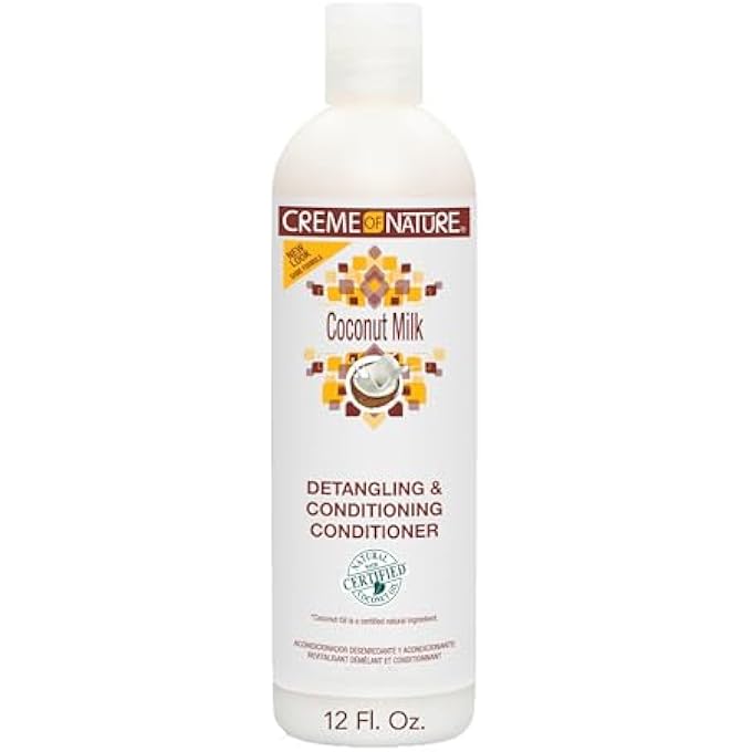 Creme of Nature CONDITIONER WITH COCONUT MILK BY , DETANGLING AND CONDITIONING FORMULA FOR NORMAL HAIR 12 FL OZ - Image 1