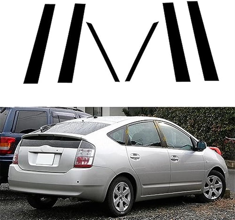 Wivplex Car Window Trim Cover for Toyota Prius 2004-2009 - Image 2