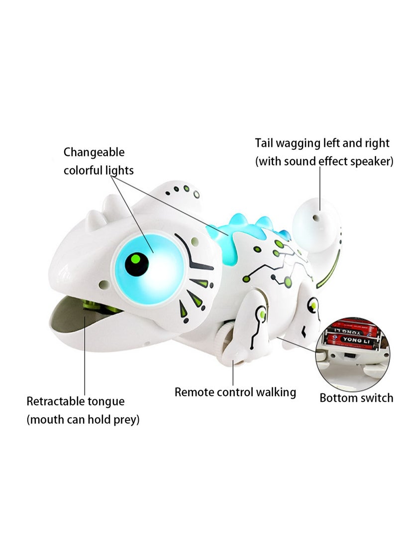 Remote Control Chameleon Children's Creative Pet Insect Catcher Cool Light Music Machine Dragon Electric Remote Control Toy - Image 3