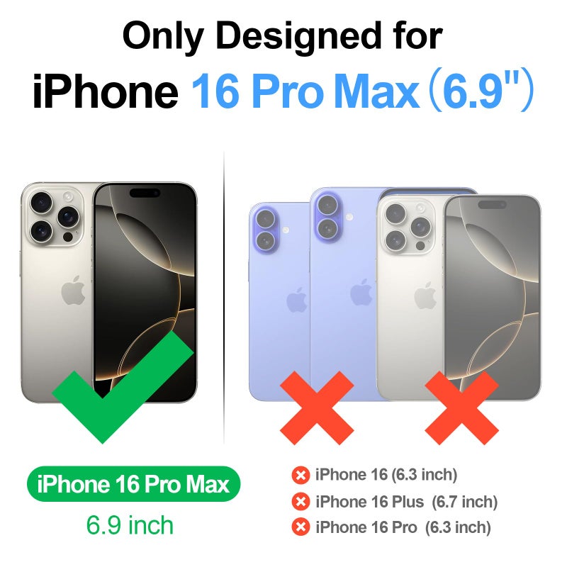 Antsturdy Compatible with iPhone 16 Pro Max Wallet Case,RFID Blocking PU Leather Phone Case Women Men Kickstand flip Cover Wrist Strap Zipper Credit Card Holder Slots for Apple 16 ProMax,Wine Red - Image 2