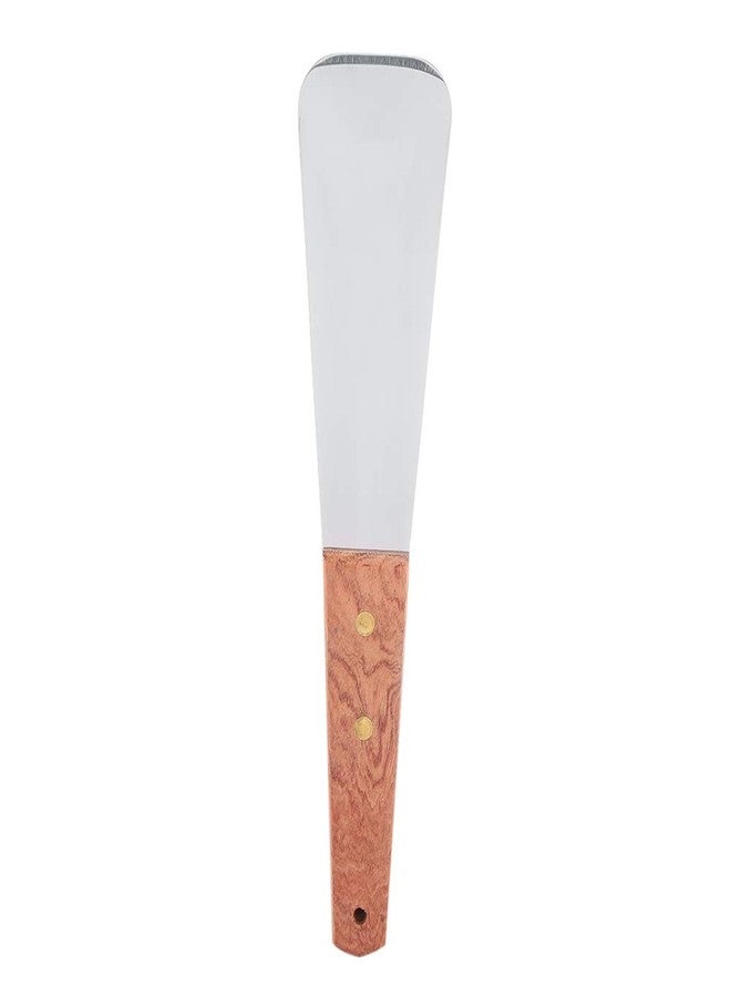 زيروديس مجرفة آيس كريم من الفولاذ المقاوم للصدأ، مجرفة حلوى، قطاعة زبدة، مجرفة معجنات ثلجية شديدة التحمل، خلط يدوي، ذاتية الذوبان، بمقبض خشبي مريح للاستخدام المنزلي والتجاري - Image 1