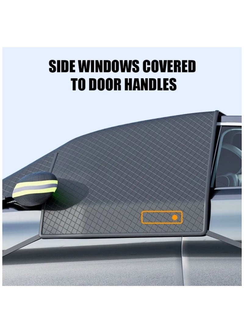 Space Oxford Fabric Car Sun Shade Front Shield and Side windows, UV Protection, Anti-sun, Anti-frost and Anti-snow - Image 2