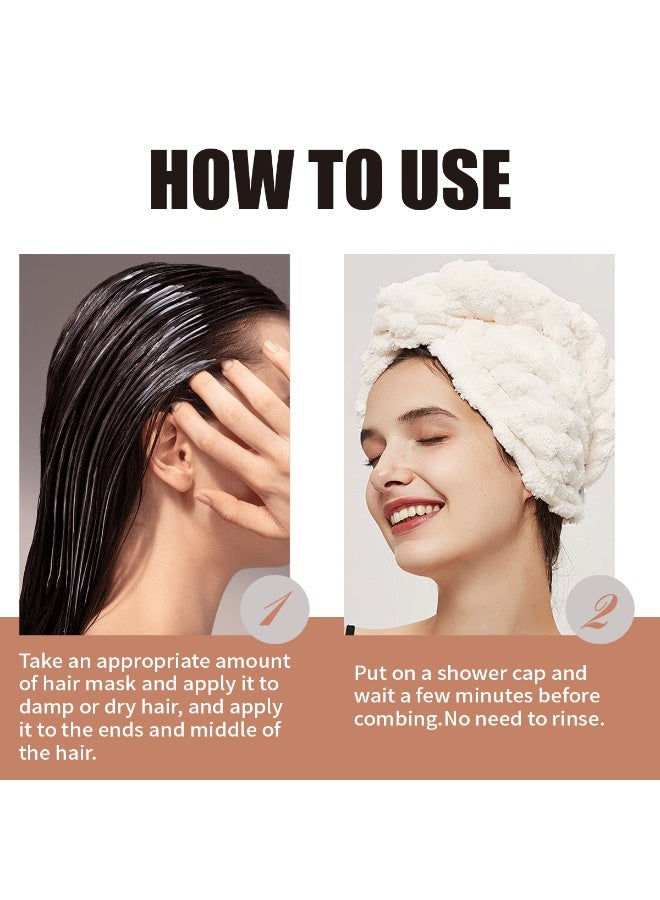 LANEMAY Leave-In Repair Hair Mask - Dry or Damaged Hair Mask Treatment - Repair Straight, Curly, Wavy, Thick, Thin Hair - Suitable for All Hair Types - Image 5