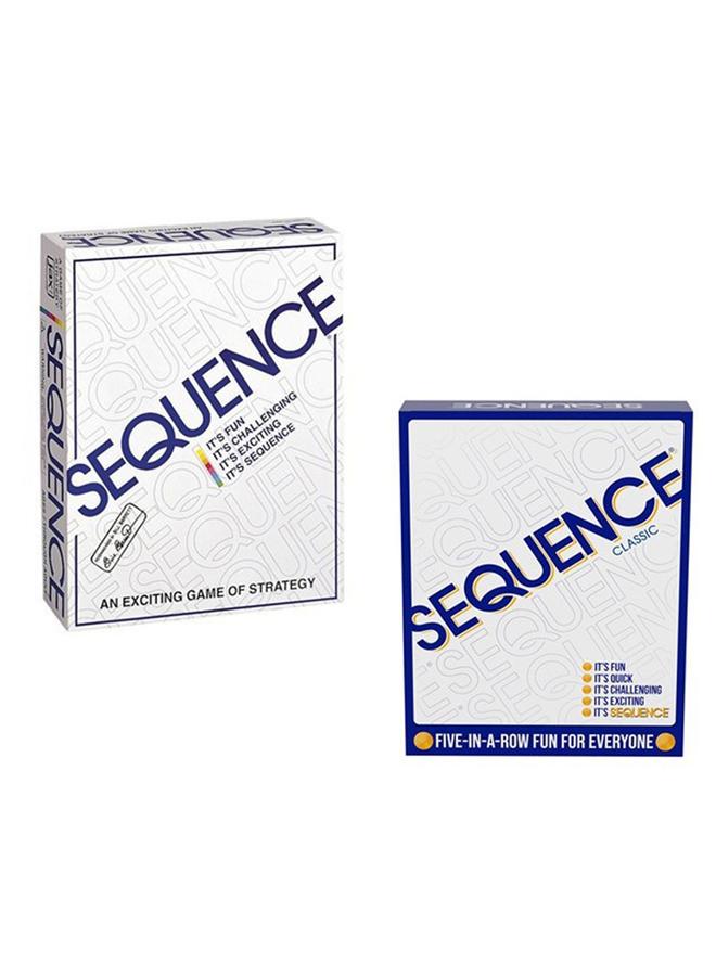 Bluejw Sequence Game Full English Sequence Mess Fancy Gobang Board Game Party Party Game Card - Image 2