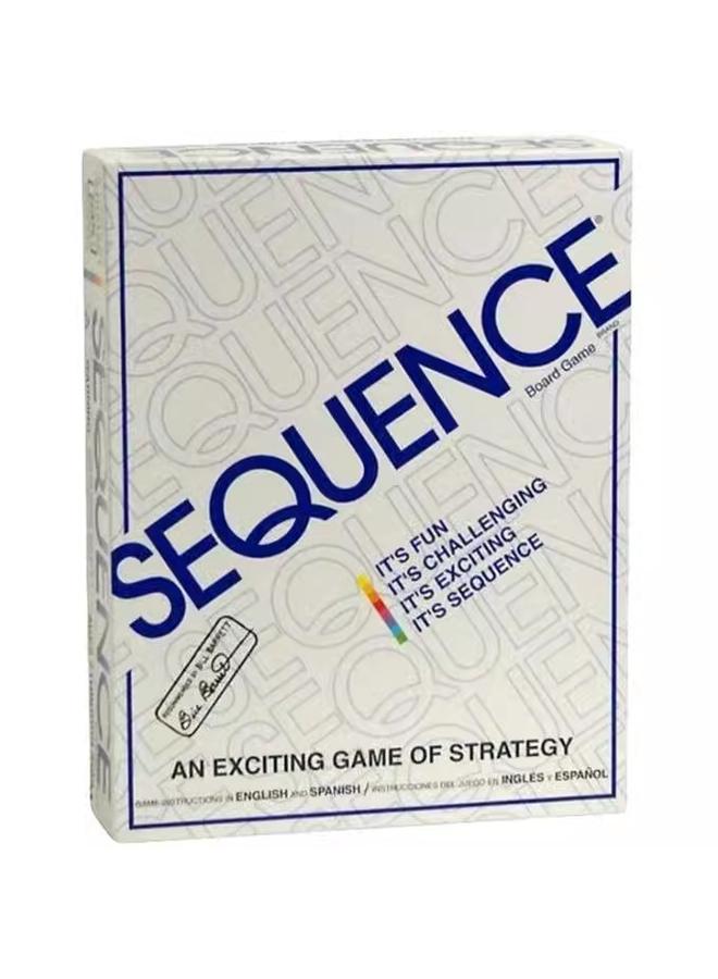 Bluejw Sequence Game Full English Sequence Mess Fancy Gobang Board Game Party Party Game Card - Image 4