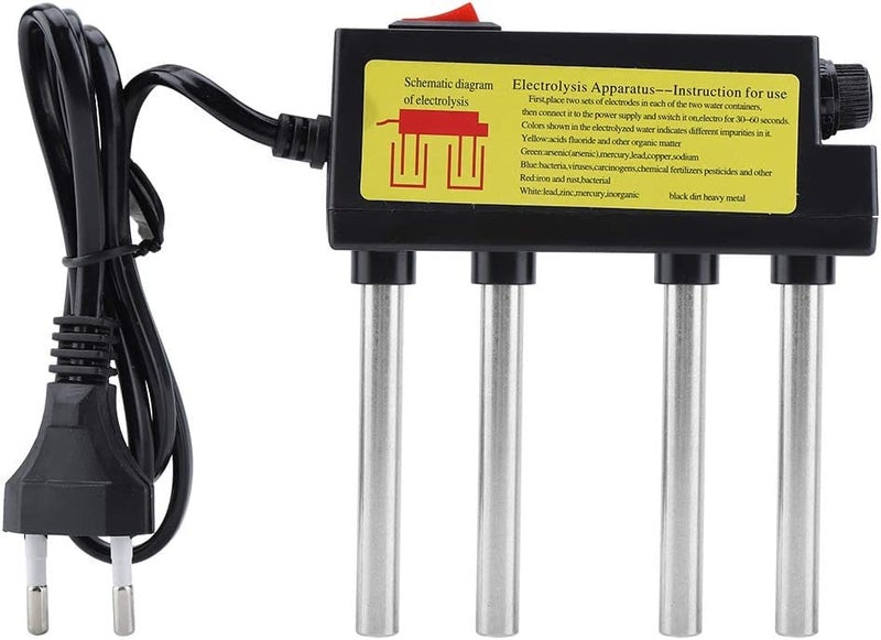 KRPLUS Portable Water Quality Tester Electrolyzer Water Testing Meter Hard Water Test for Hydroponics Pools Spas Drinking Water Etc 1 Piece Black - Image 1