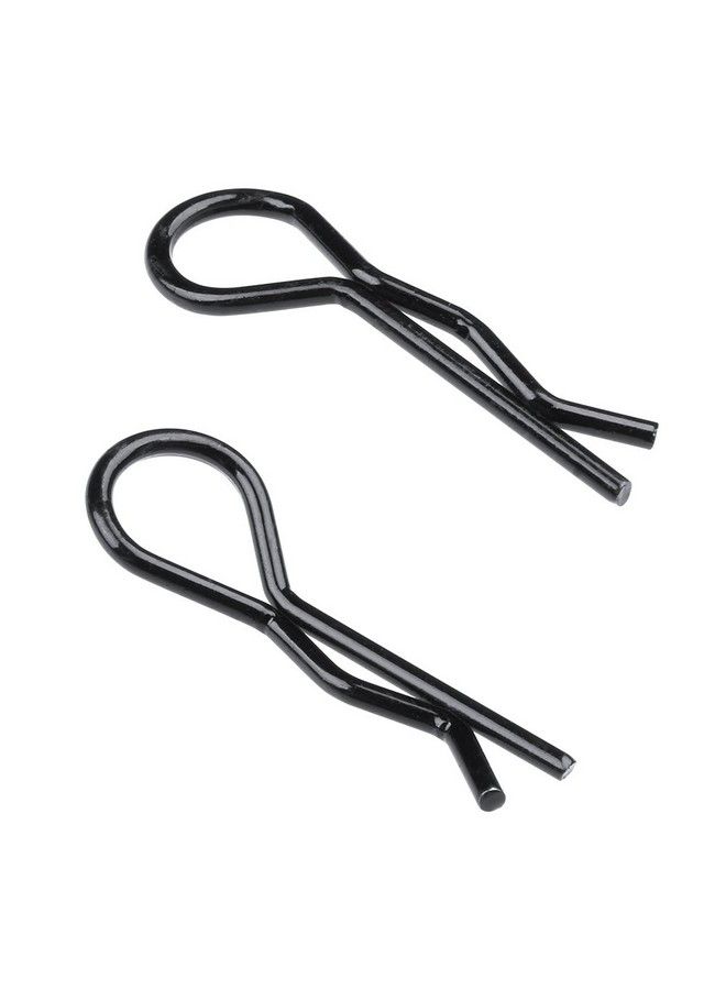 Hobbypark (100 Pack) Rc Body Clips Bent R Pins Post Mount For 1/12 1/10 Scale Rc Car Truck Crawler Buggy Shell Replacement Parts Black - Image 5