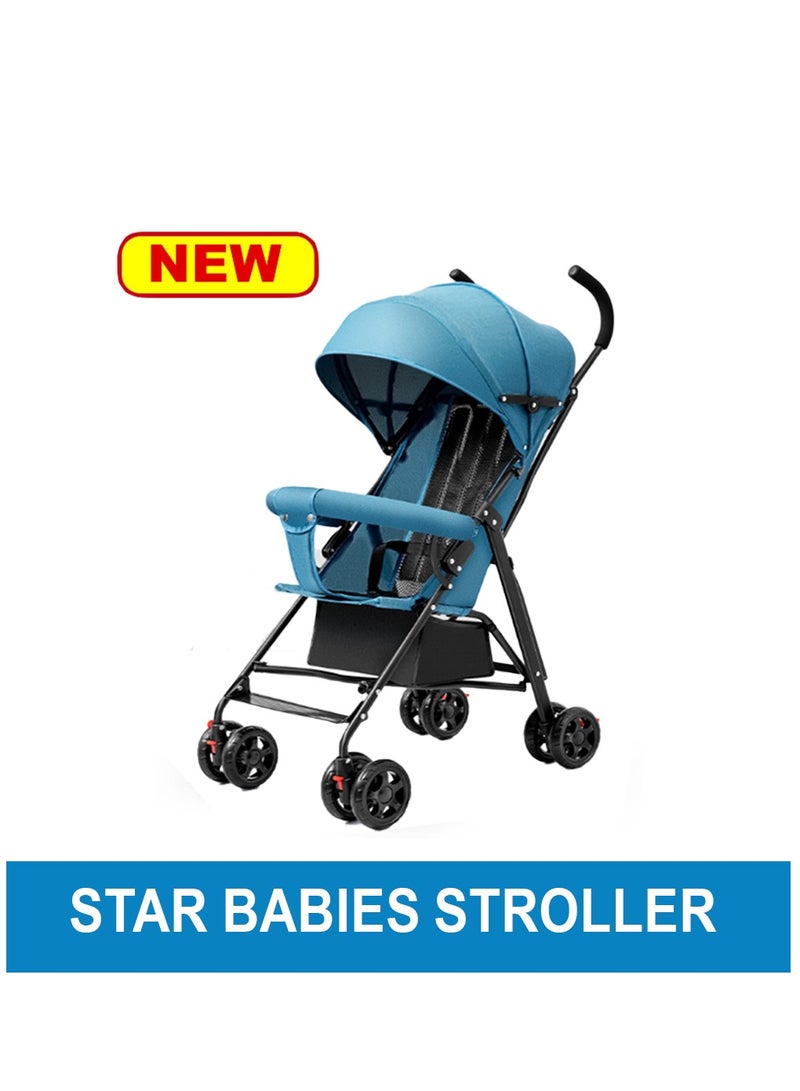 Star Babies Stroller - Blue - Image 2