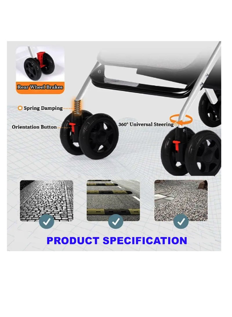 Star Babies Stroller - Blue - Image 3