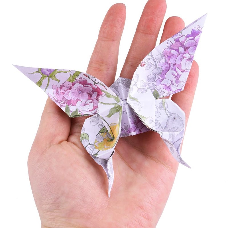 Qianshan Origami Paper Kit 50 Sheets 70GSM 6 Inch Square Double Sided Color 50 Vivid Japanese Washi Chiyo Colors for Hand Crafts Origami Paper Arts Creativity.Rose - Image 5