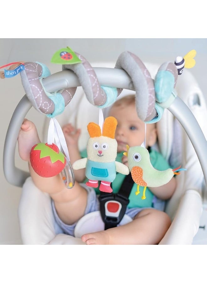 Taf Toys Taf Toys Garden Spiral | Babyâ€™s Fun Accessory for Car Seat & Pram Etc, Hanging Rattling Toys, Easier Parenting, Keeps Your Baby Happy, Ideal Gift, Soother Strawberry Shape Case, for Easier Outdoors  - Image 5