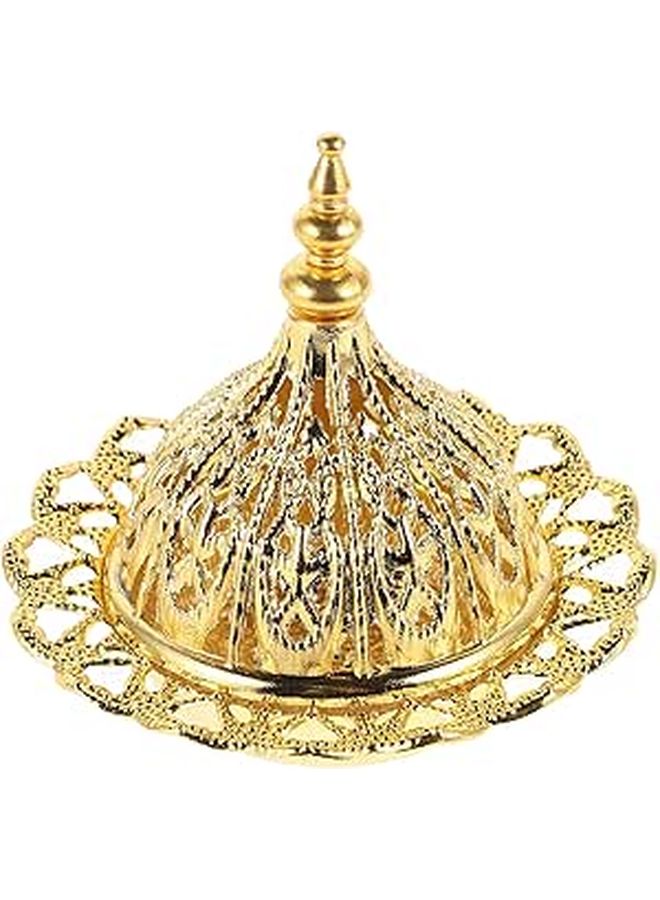 Vintage Lotus Flower Incense Burner Burner 2pcs Metal Censer With Hollow Design Removable Ash Tray For Meditation Yoga - Image 1