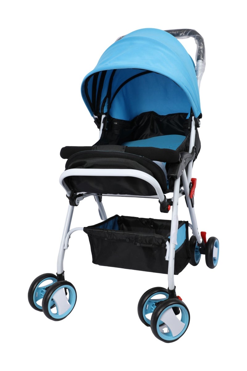 Lightweight stroller in sky blue - practical and safe design for everyday transport - Image 1