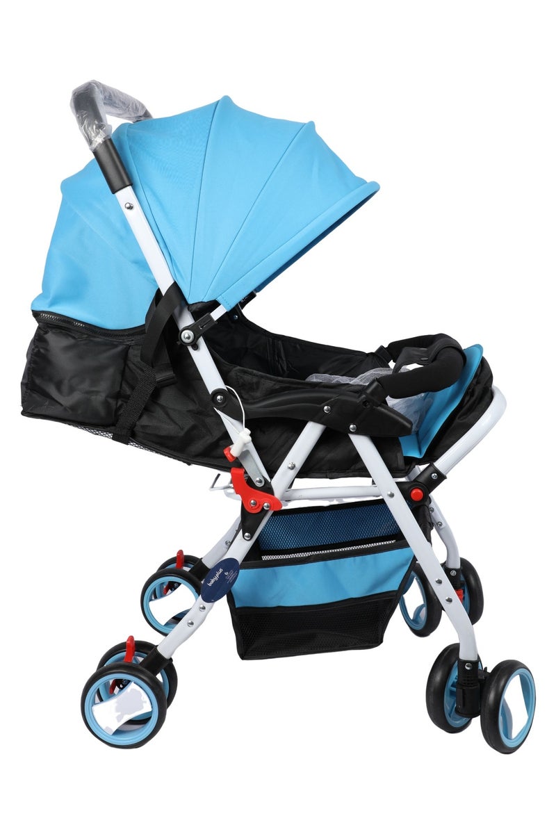 Lightweight stroller in sky blue - practical and safe design for everyday transport - Image 2