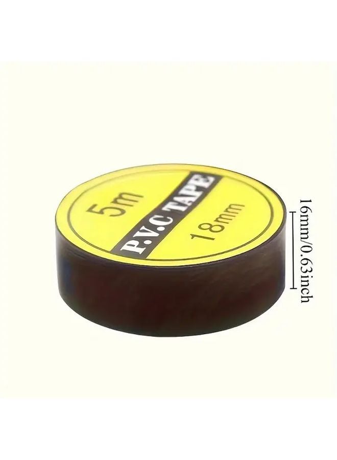 10pcs PVC Insulating Flame Retardant Electrical Tape High Temperature Resistant Black Strong Flexible Industrial - Image 4