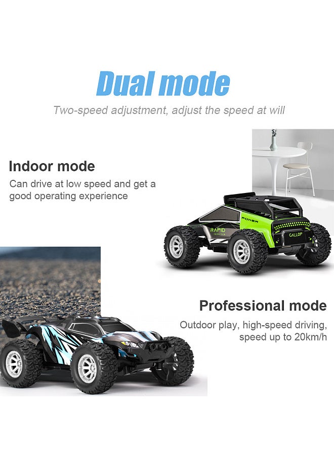 Generic - S658 RC Cars Mini Remote Control Car for Kids 2.4GHz 1:32 RC Car with LED Light 20KM/H High Speed Racing Car with 2 Battery - Image 1