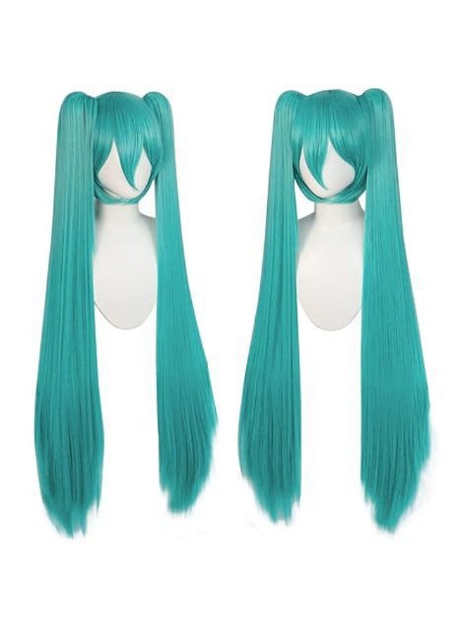 Vocaloid Aqua Blue Hatsune Miku Double-Tail Anime Cosplay Wig - pzsku/Z10834B544C5A70EF153FZ/45/_/1741153054/8b0f5020-1444-4b67-95db-b76c7a106021