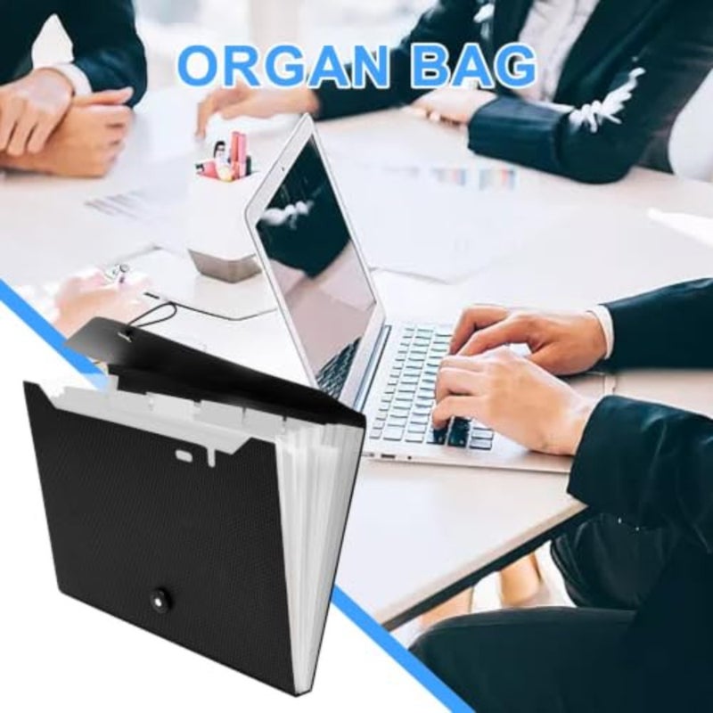 Accordion File Organizer Elastic Buckle, Rainbow Color, High Capacity Accordion Folders for Storing Your Bills, Letters, Papers, Cards, Important Documents - Image 3