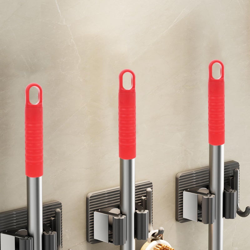 Anti Slip Mop Handle Replacement Caps 2 Pack Red 25mm Diameter Broom Holder - Image 5