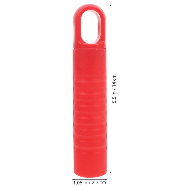 Anti Slip Mop Handle Replacement Caps 2 Pack Red 25mm Diameter Broom Holder - Image 3