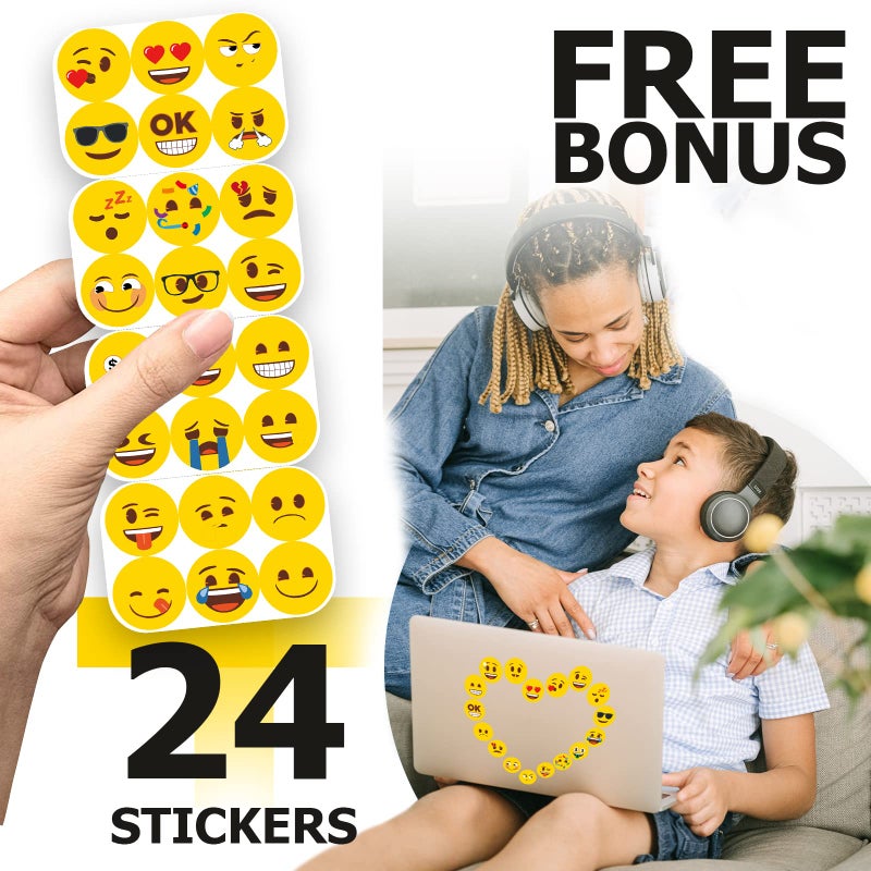 MORCART 54Pcs Emoji Refrigerator Magnets Fridge Magnets for Locker Whiteboard Decorative Magnets - Cute Funny Magnets for School Home Kitchen Office Gift for Teacher Family and Friend - Image 2