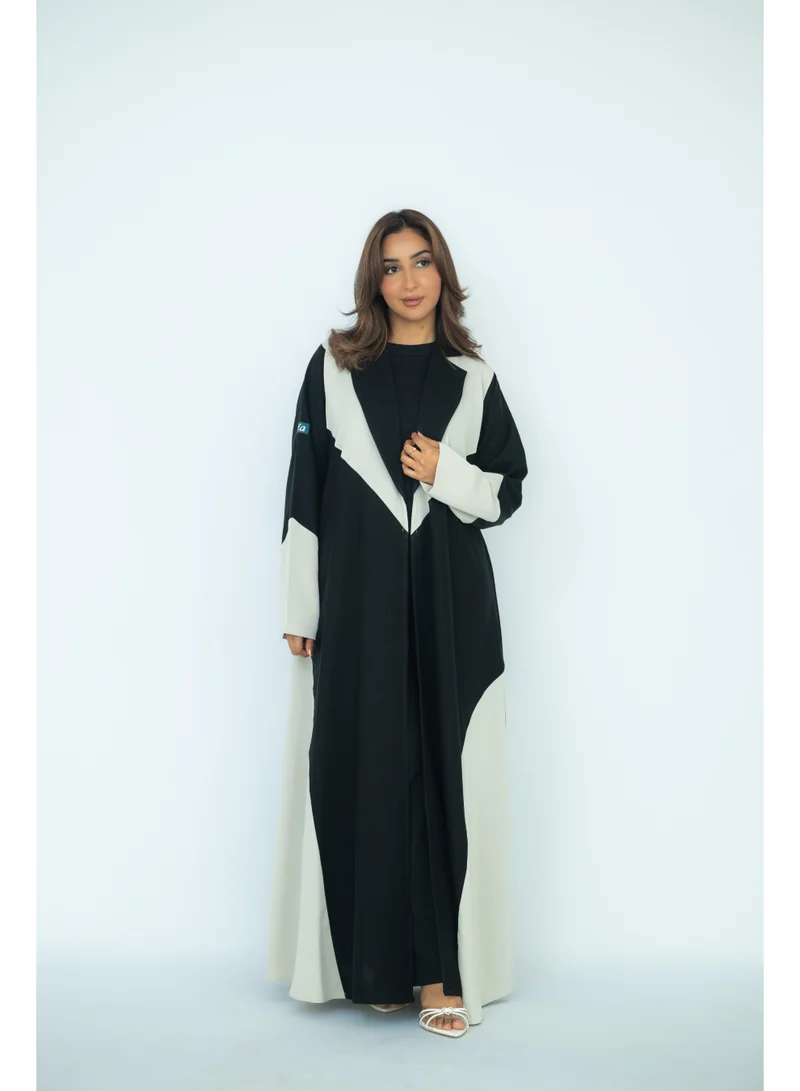 via abaya Formal Linen and Crepe Abaya