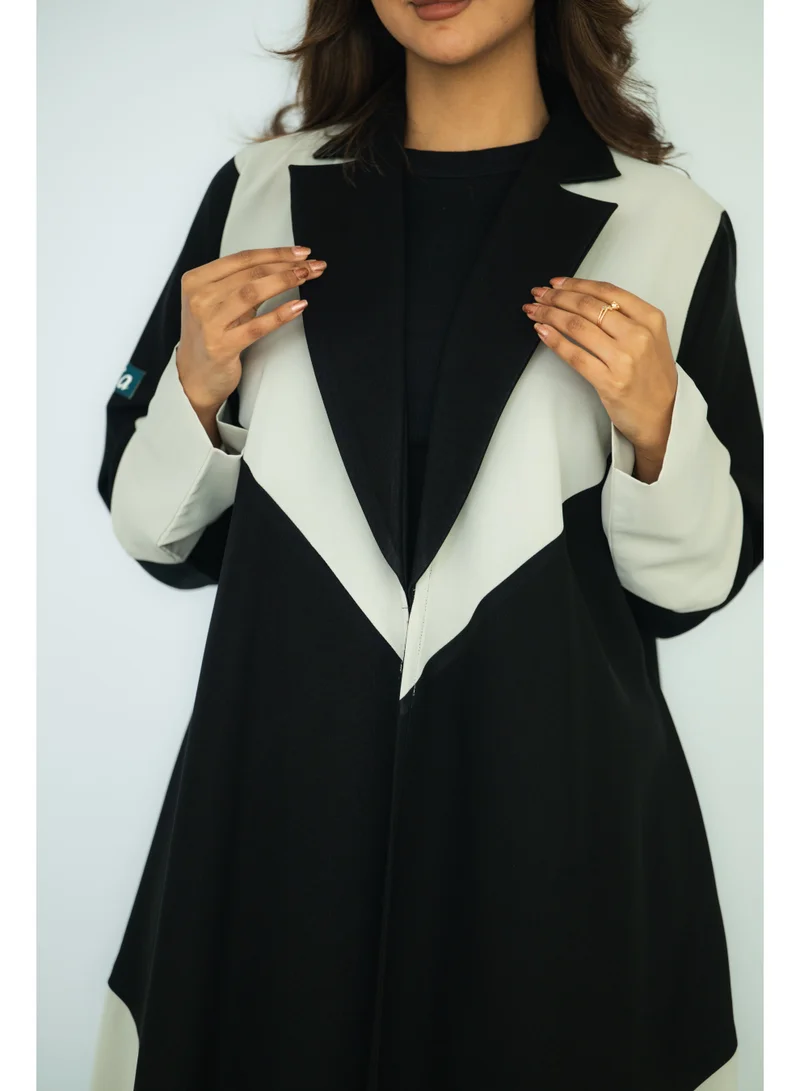 via abaya Formal Linen and Crepe Abaya