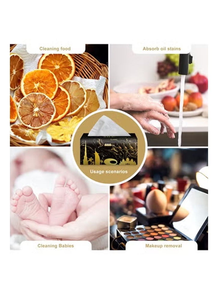 keke Pack of 50 Premium Quality New Technology Facial Tissue 100% Raw Wood Pulp 220 Sheet X 3 Ply - Image 4